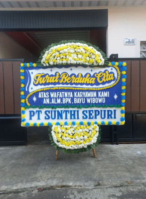 Papan Bunga Duka di Atung Bungsu